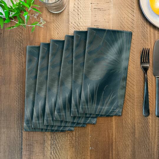 Tropical Palm Cotton Twill Napkin